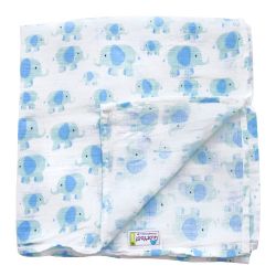 Глориес муслиновая пеленка Слоники 120х120см
