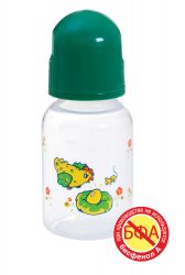 Курносики бутылочка ПП с силиконовой соской 125мл 0+