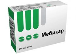 Мебикар 500мг №20 таблетки