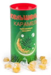 Женьшенька карамель с ароматом эвкалипта 100гр.