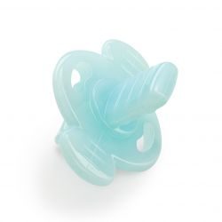 Хэппи беби/Happy baby прорезыватель силиконовый в футляре синий арт.20022