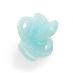 Хэппи беби/Happy baby прорезыватель силиконовый в футляре синий арт.20022