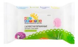 Мир детства салфетки влажные с алоэ вера 20шт 0+