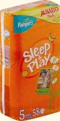 Памперс подгузники Sleep&Play (5) 11-18кг junior 58шт