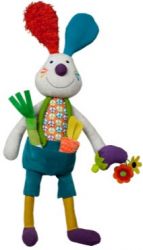 Ebulobo игрушка-комфортер с прорезывателем Кролик Джеф