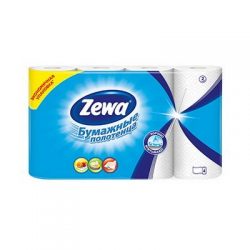 Кухонные полотенца бумажные Zewa белые 4 шт