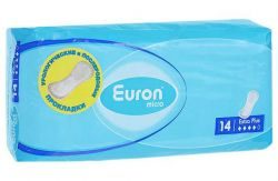 Еврон микро прокладки послеродовые и урологические extra plus 14шт