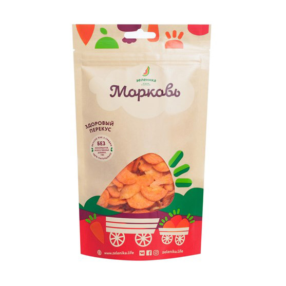 Здоровый перекус Зеленика Морковь дой.пак. 50г