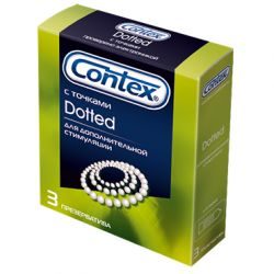 Контекс презервативы Dotted с точками 3шт