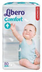 Либеро подгузники Comfort 7-14кг maxi 80шт