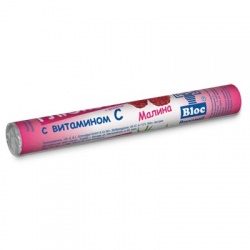 Блок глюкоза конфеты малина с вит. С 18шт таблетки жевательные