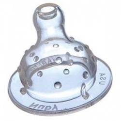 Нуби соска силиконовая для широкого горлышка 4мес+ 2шт