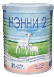 Нэнни 2 смесь молочная сухая с пребиотиками на основе козьего молока с 6 месяцев 800г