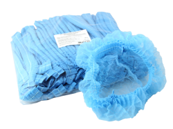 Шапочка-берет Шарлотта голубая 100шт