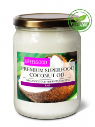 Кокосовое масло пищевое холодный отжим 410мл organic