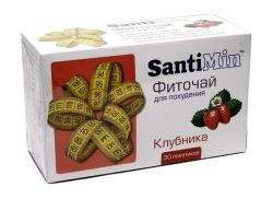 Сантимин фиточай Клубника 2г №30 пакетики