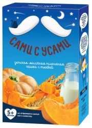 Сами с усами каша молочная пшеничная с тыквой 200г