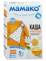 Мамако каша кукурузная с пребиотиками на козьем молоке с 5 мес 200г