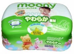 Муни салфетки влажные мягкие для детей пластиковый контейнер 80шт