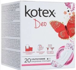 Котекс прокладки ежедневные super slim deo 20шт