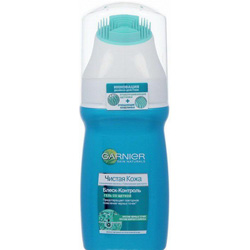 Гарньер чистая кожа блеск контроль гель от черных точек и жирного блеска со щеткой 150мл (С3855900)