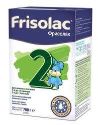 Фрисолак-2 Сухая адаптированная молочная смесь с рождения 700 г (картон)