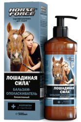 Лошадиная сила бальзам-ополаскиватель биоактивный с коллагеном и Д-пантенолом 500мл