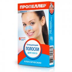 Пропеллер полоски очищающие для носа классические 6шт