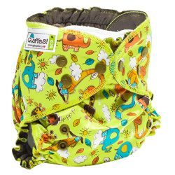 Глориес многоразовый подгузник OPTIMA NEW Жирафы 3-18кг+2 вкладыша