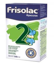 Фрисолак-2 Сухая адаптированная молочная смесь с рождения 350 г (картон)