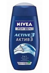 Нивея фор мен гель для душа актив 3в1 для мужчин 250мл