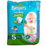 Памперс трусики Active Boy (5) 12-18кг junior 15шт