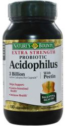 Нэйчес Баунти Ацидофилус (пробиотик) 476мг №100 капсулы