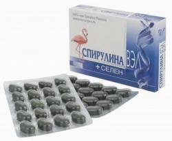 Спирулина ВЭЛ + селен №60 таблетки