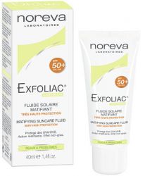 Норева ЭКСФОЛИАК матирующая солнцезащитная эмульсия SPF50+ 40мл