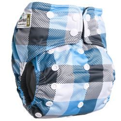 Глориес многоразовый подгузник PREMIUM Клетка 3-18кг+2 вкладыша
