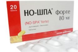 Но-шпа форте 80мг №24 таблетки