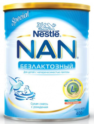 Нан Безлактозный смесь сухая молочная для детей 400г