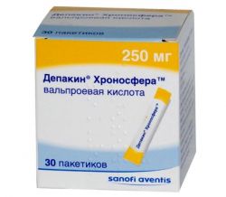Депакин хроносфера 250мг №30 пор.