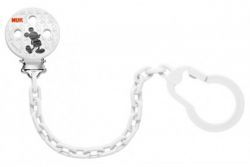 Нук Disney Микки Маус клипса для соски-пустышки с цепочкой