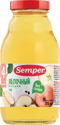 Сэмпер сок яблочный с 4 мес 200г