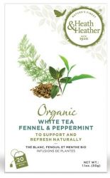Heath&Heather Белый с фенхелем и мятой Органик чай №20 пакетики