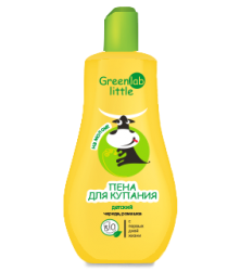 Greenlab little пена для купания детская на молоке с ромашкой и чередой 230мл