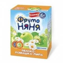ФрутоНяня напиток яблочный с экс.ромашки и липы н/осветленный с 6 мес 200мл
