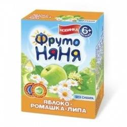 ФрутоНяня напиток яблочный с экс.ромашки и липы н/осветленный с 6 мес 200мл