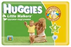 Хаггис трусики Little Walkers (4) 9-14кг 34шт