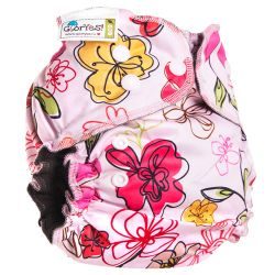 Глориес многоразовый подгузник OPTIMA NEW Цветы 3-18кг+2 вкладыша