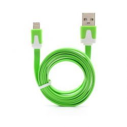 USB кабель liberty Project Micro USB плоский узкий зеленый 1ш