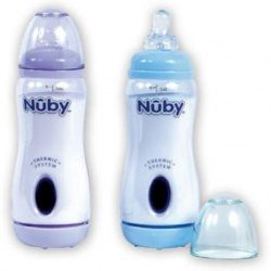 Нуби бутылочка силиконовая средний поток с диспенсером 210мл 0мес+