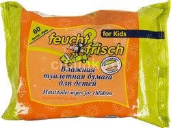 Фейч энд Фриш Влажная туалетная бумага для детей 60шт